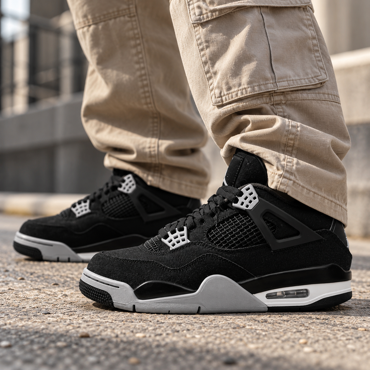 Air Jordan 4 SE Black Canvas