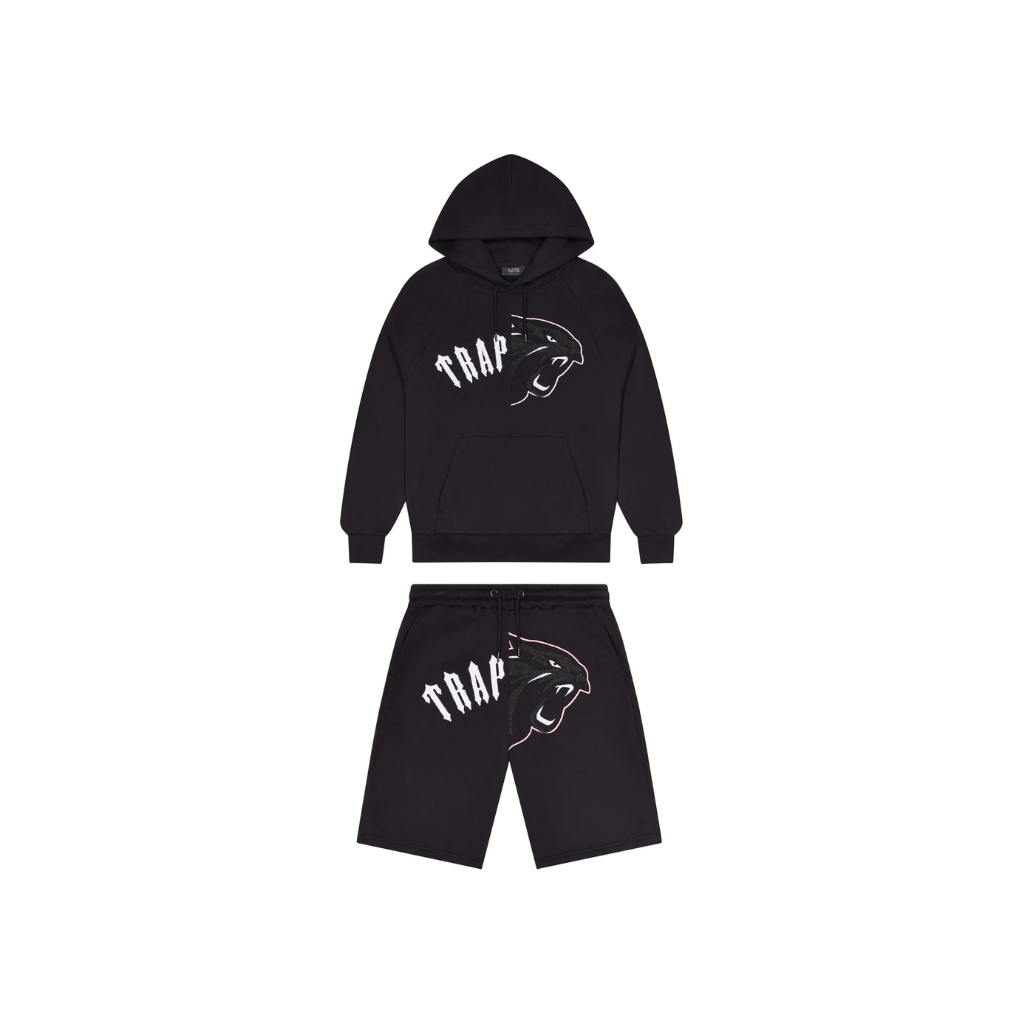Arch Shooters Hooded Shorts Set - Black Trapstar