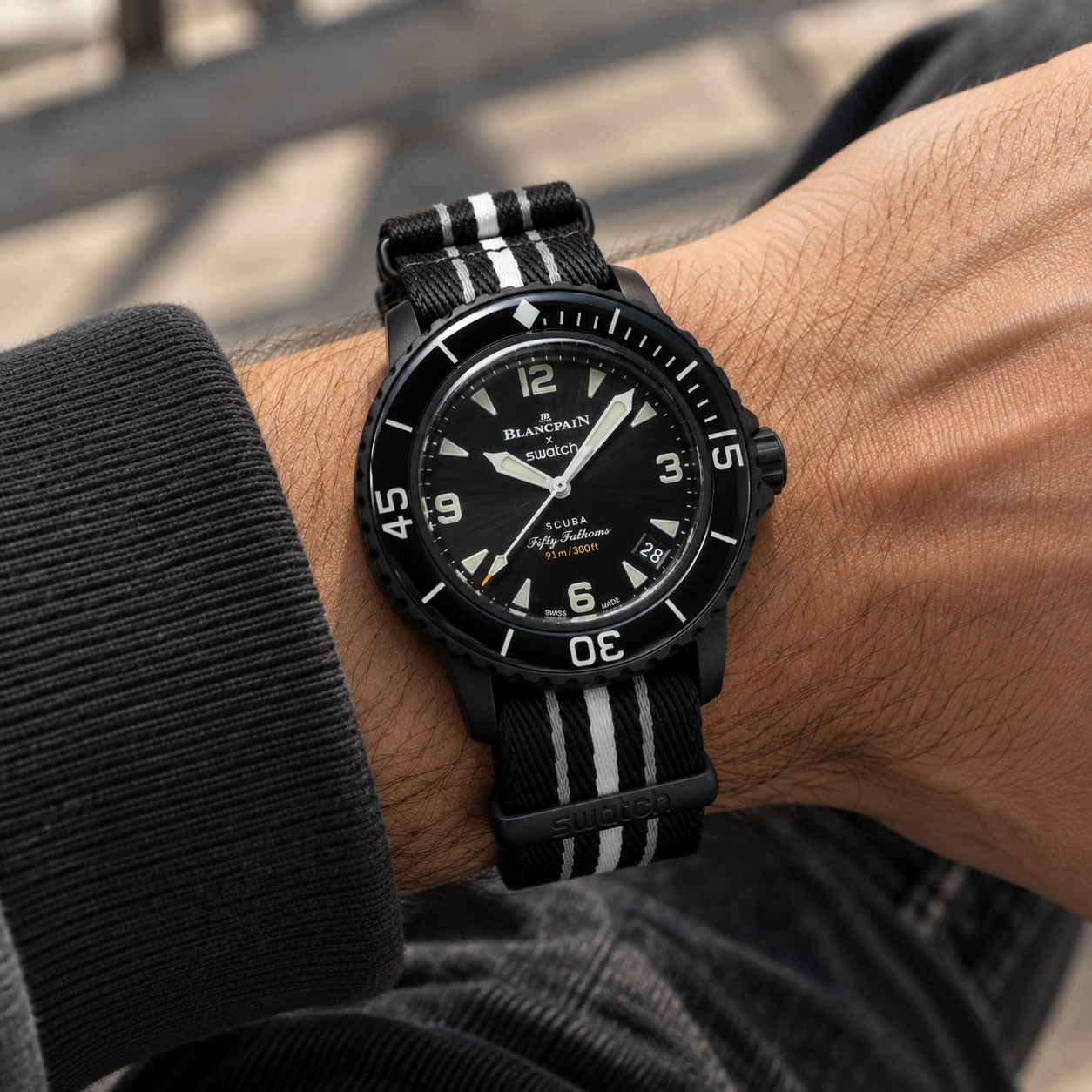 Blancpain x Swatch Scuba Fifty Fathoms Ocean of Storms