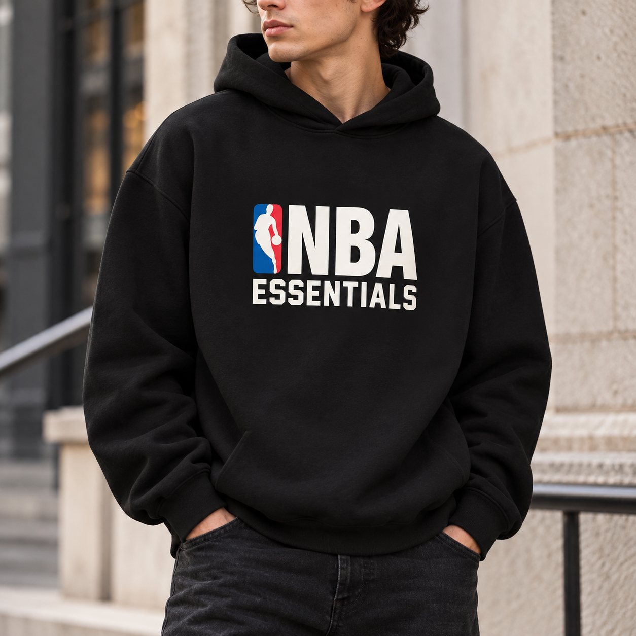 Bluza Essentials NBA (SS25) Black