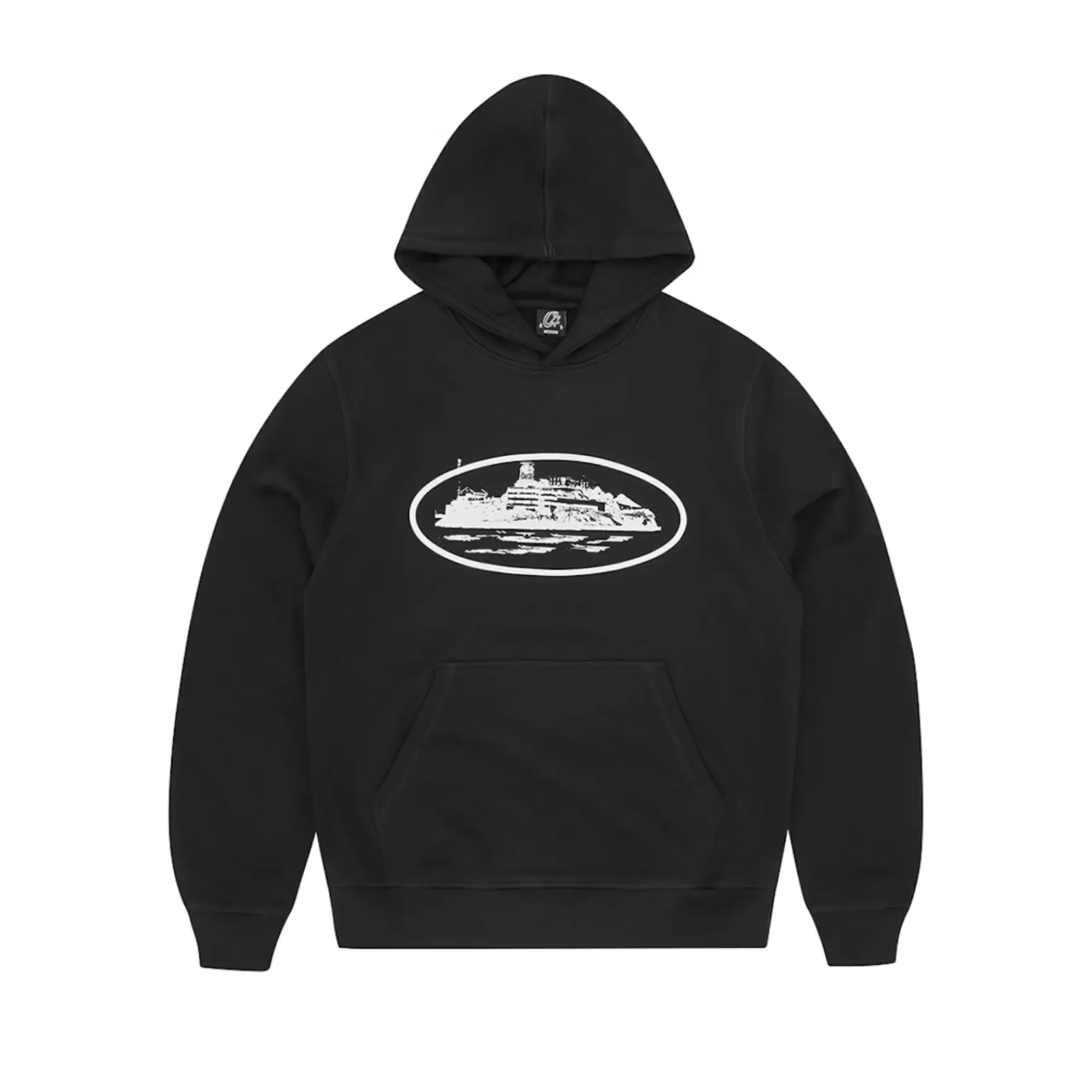 Corteiz Alcatraz Hoodie Black & White
