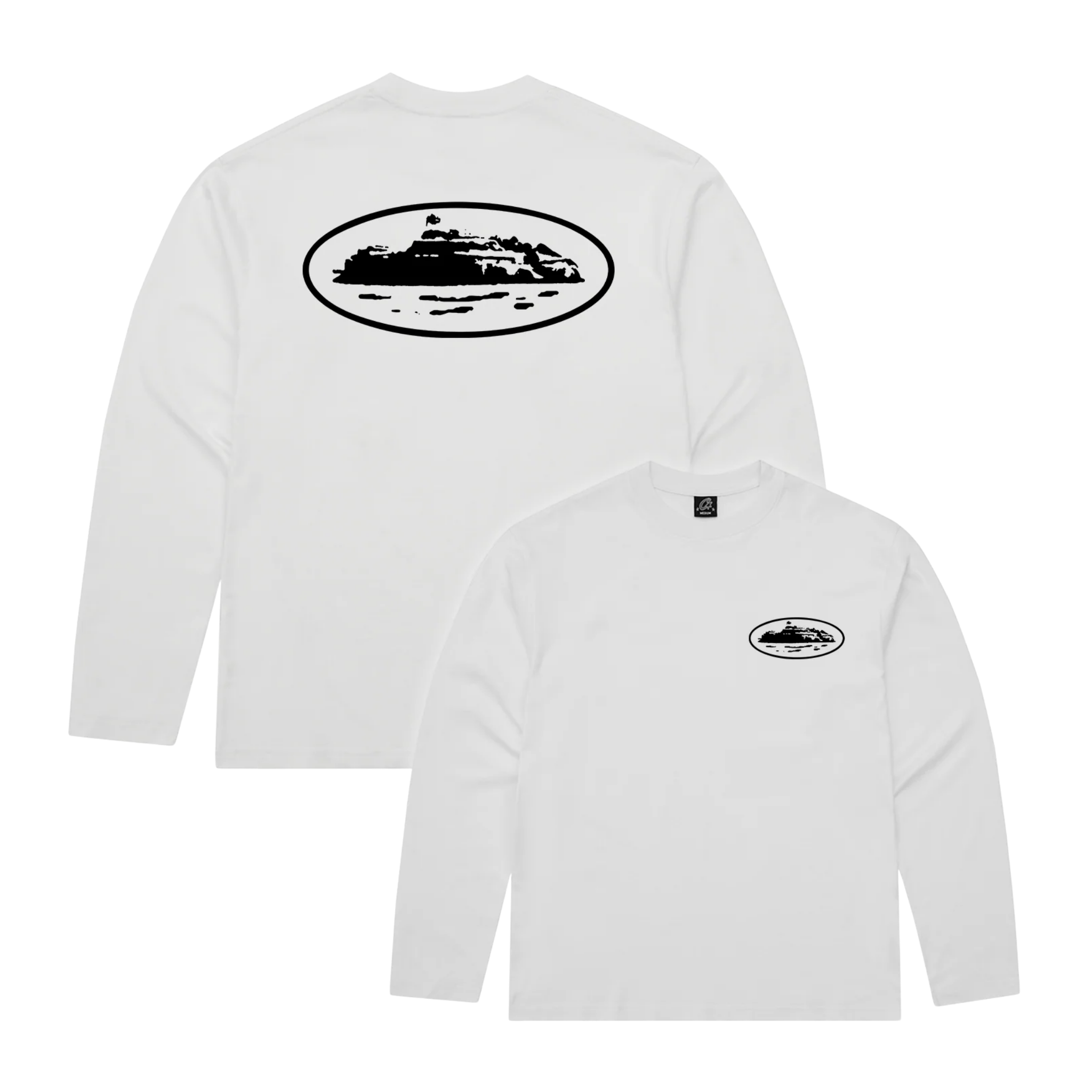 Corteiz OG LS Island Tee - White