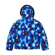 Trapstar Irongate Hooded Sleeve Puffer Black Blue