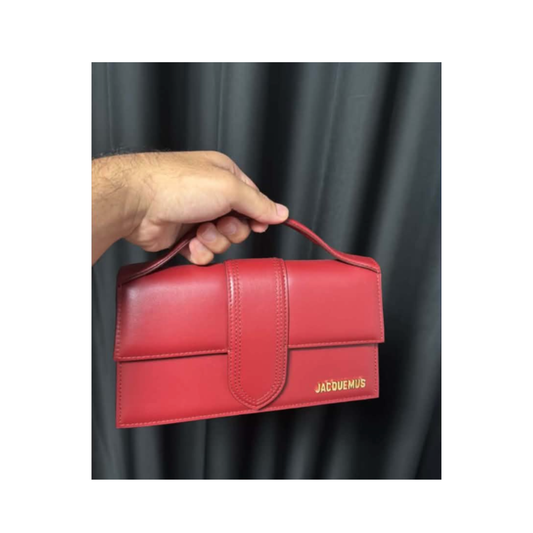 JACQUEMUS Torebka Le Grand Bambino Burgundy