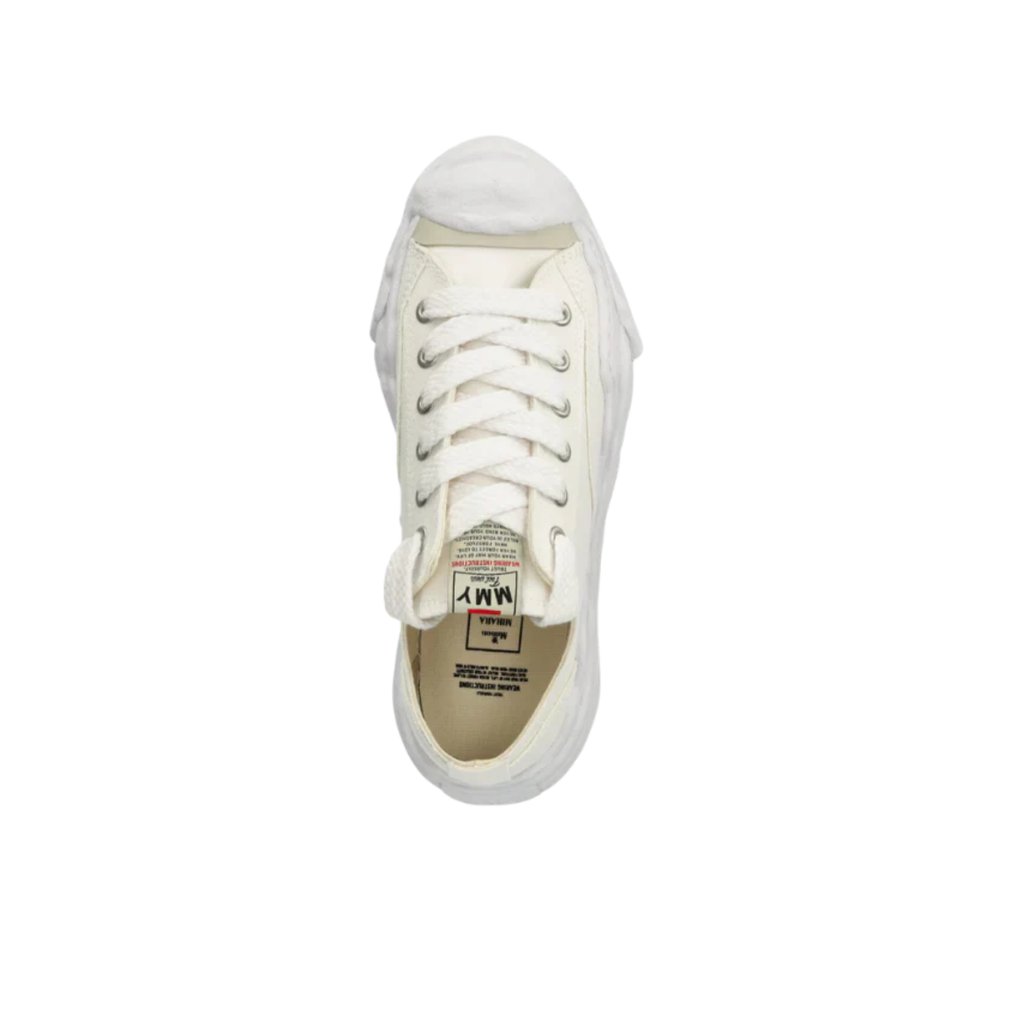 Maison Mihara Yasuhiro Hank OG Sole Canvas Low Black - A05FW702-WHT 