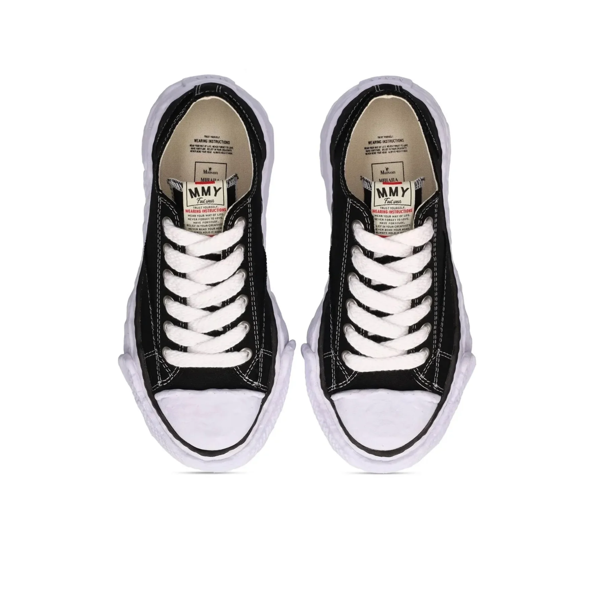 Maison Mihara  Yasuhiro Peterson Low 23 OG Sole Canvas Sneakers A11FW702-BLK