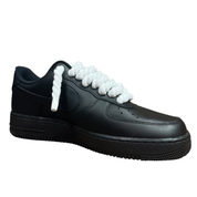Nike Air Force 1 Black Rope Laces White