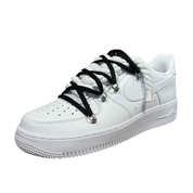Nike Air Force 1 White Double Rope Laces White/Black