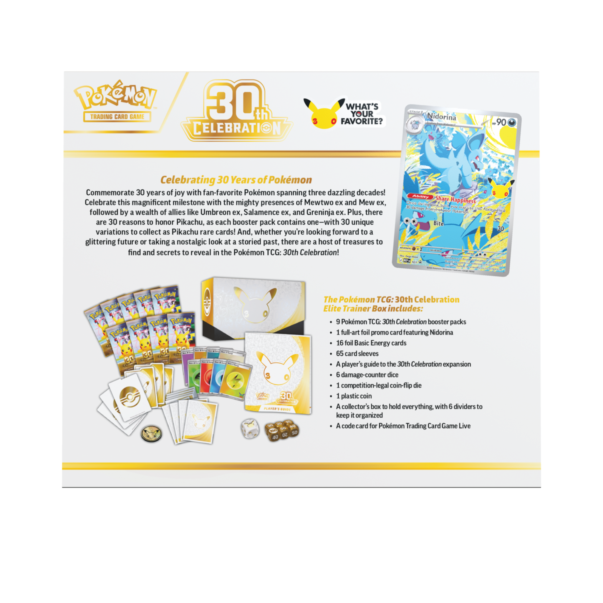 Pokémon TCG: 30th Celebration - Elite Trainer Box