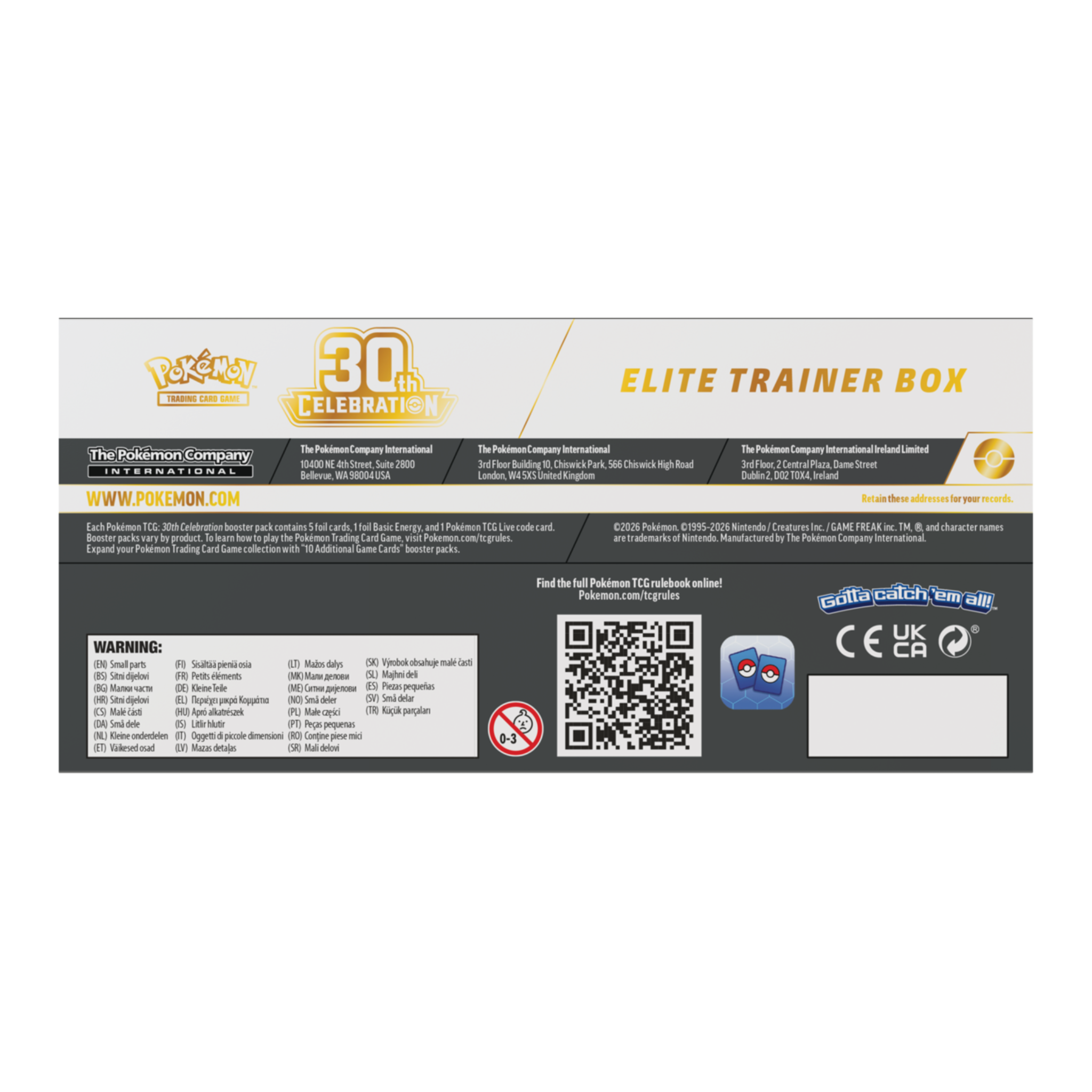 Pokémon TCG: 30th Celebration - Elite Trainer Box