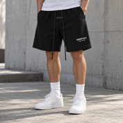 Spodenki Essentials Classic Sweatshort Jet Black White