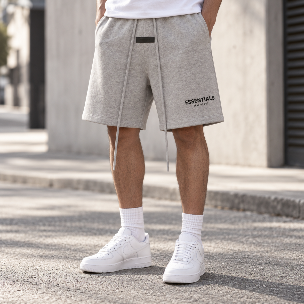 Spodenki Essentials Dark Oatmeal (SS22)