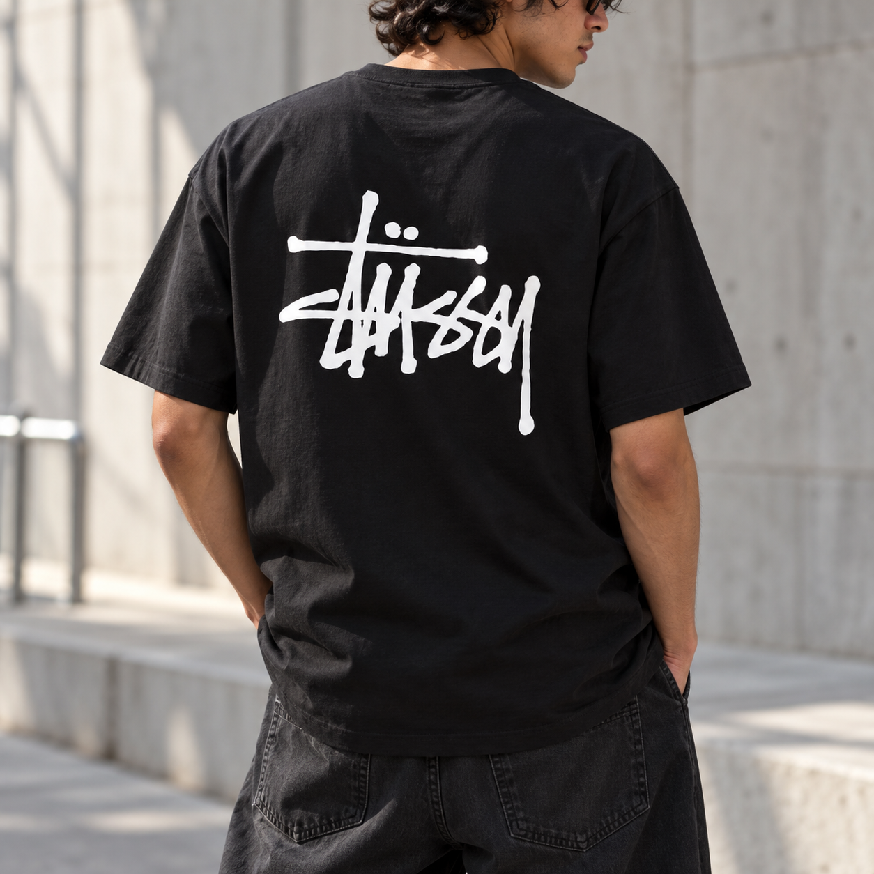 Stussy Basic Logo Tee Black
