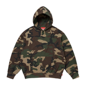 Supreme Satin Applique Hooded Sweatshirt Camo