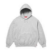 Supreme Satin Applique Hooded Sweatshirt Grey