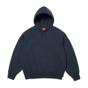 Supreme Satin Applique Hooded Sweatshirt Navy