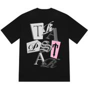 Trapstar TS Script Tee Black Pink