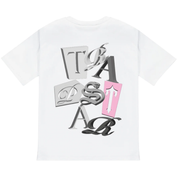 Trapstar TS Script Tee White Pink