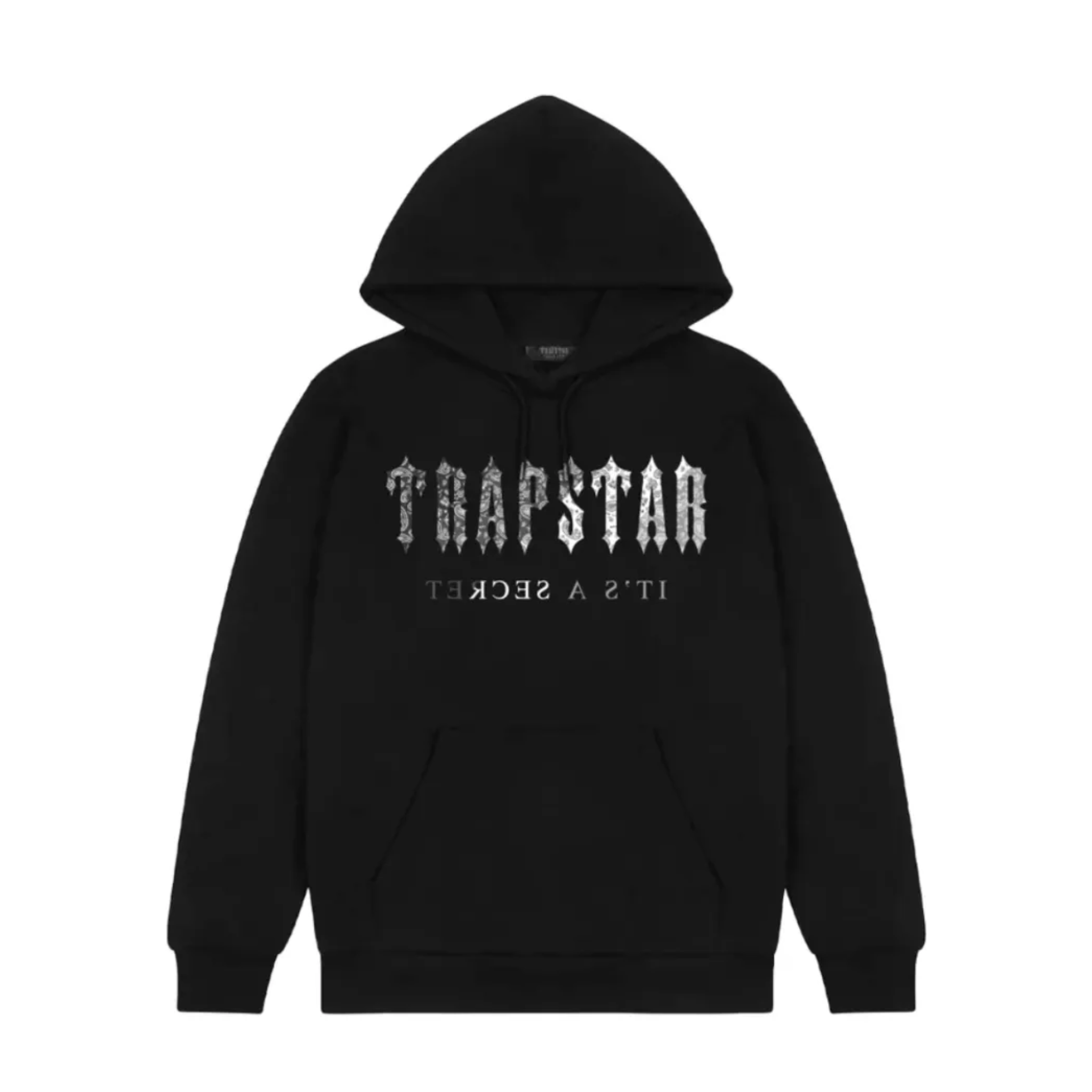 TrapstarBluzaDecodedPaisleyMonochromeHoodieBlack.png
