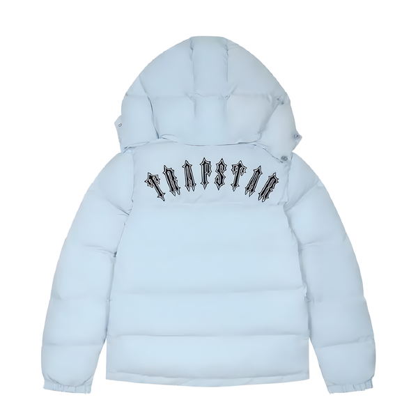 Trapstar Irongate Detachable Hooded Puffer Jacket Ice Blue