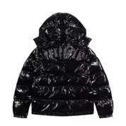 Trapstar Irongate Hooded Puffer Jacket – Shiny Black