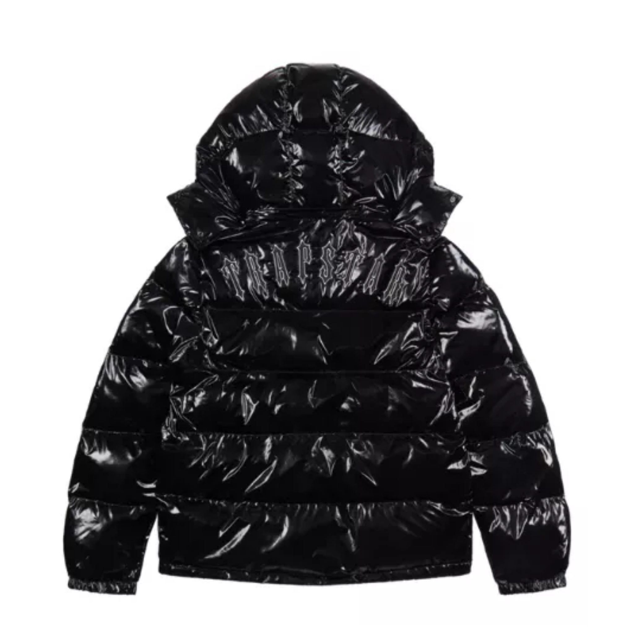 Trapstar Irongate Hooded Puffer Jacket – Shiny Black