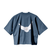 Yeezy Gap Balenciaga Dove No Seam Tee Dark Blue