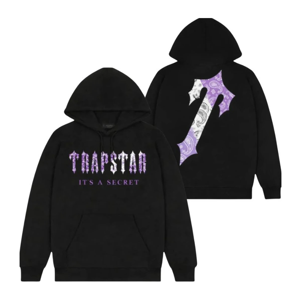 Bluza Trapstar Decoded Paisley Monochrome Edition Hoodie Purple