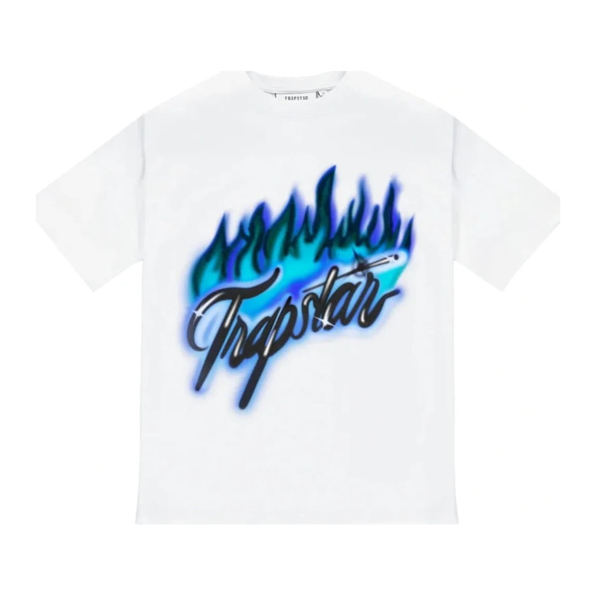 Koszulka Trapstar Flame Print Tee - White/Purple