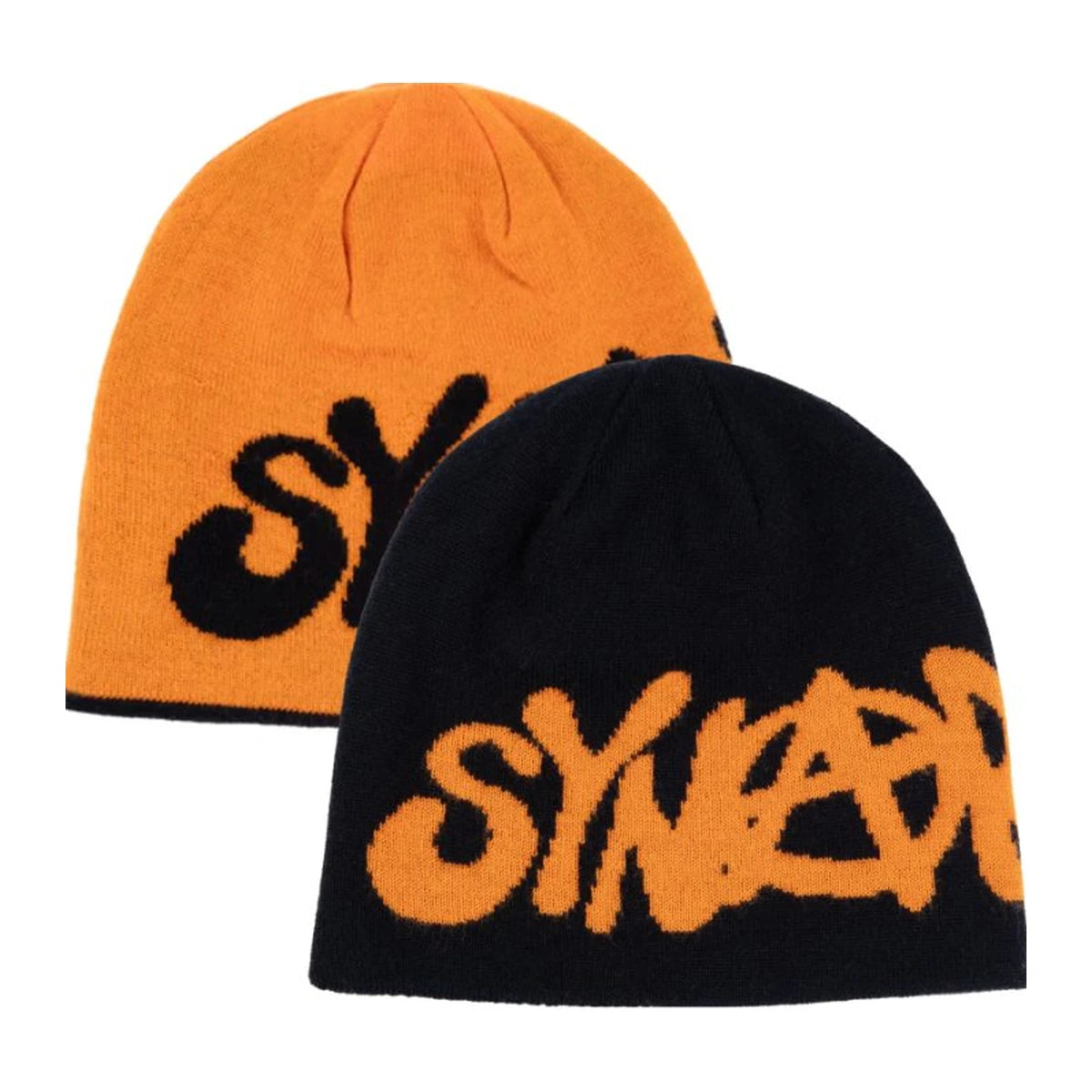 Beanie Syna World Reversible Synarchy Beanie - Black/Orange