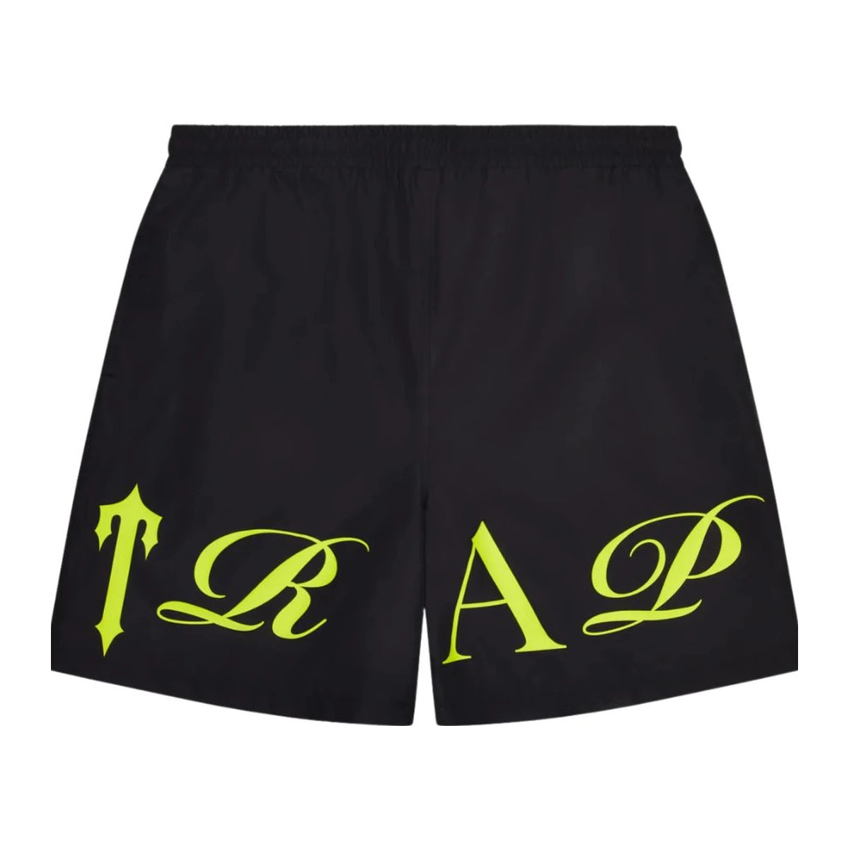 Spodenki Trapstar Script Shell Shorts - Black/Slime